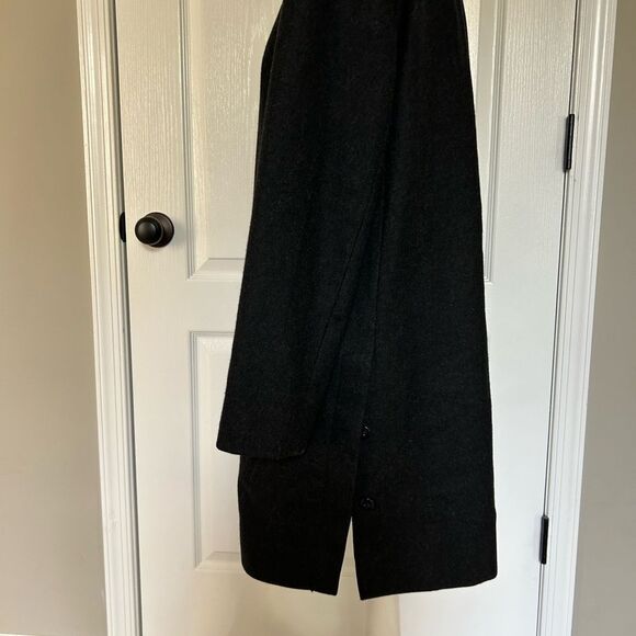 Harve Benard Women’s Classic Dark Gray Wool Coat Lined Size 8 Petite Tall - Picture 3 of 14